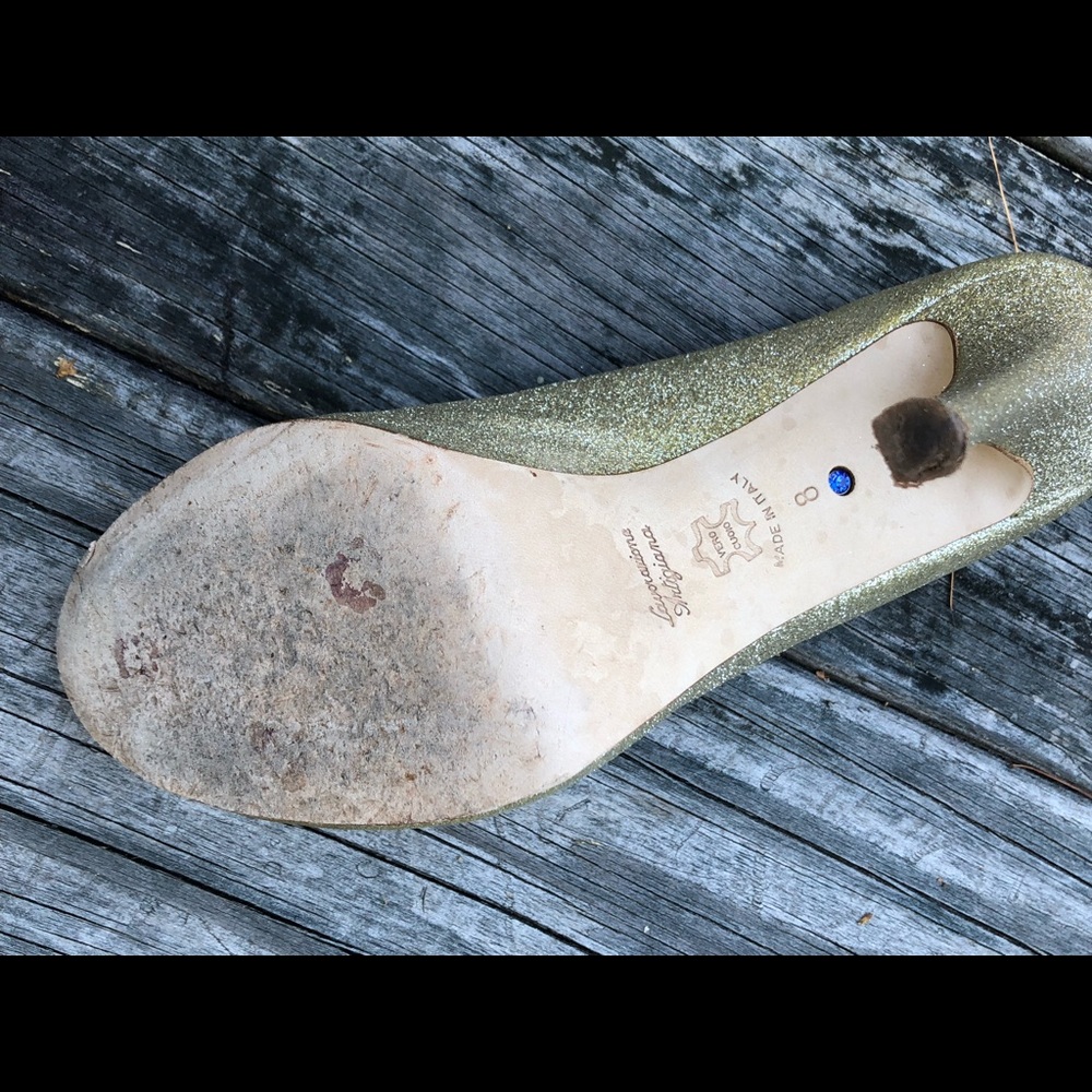 Something Bleu Glitter Heels - image 3